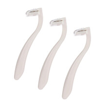 3Piece Razor for Arm and Leg Hair, Body Hair Razor, Women's Razor, PP White