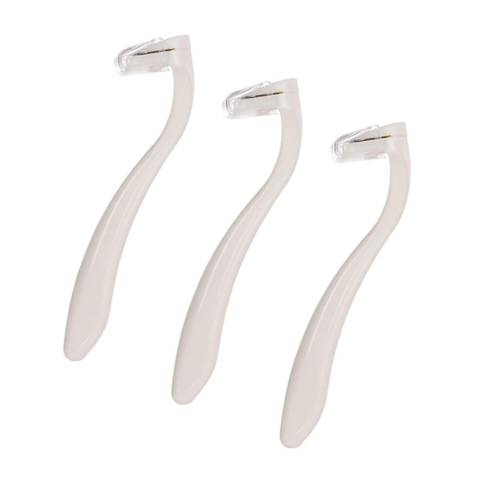 3Piece Razor for Arm and Leg Hair, Body Hair Razor, Women's Razor, PP White