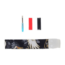Gold Foil Fabric Keyboard Lanyard Keyboard Strap-Crane Black