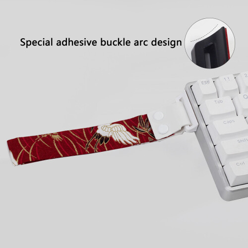 Decorative Strap Comfortable Carrying Rope Adhesive-Crane Black 2