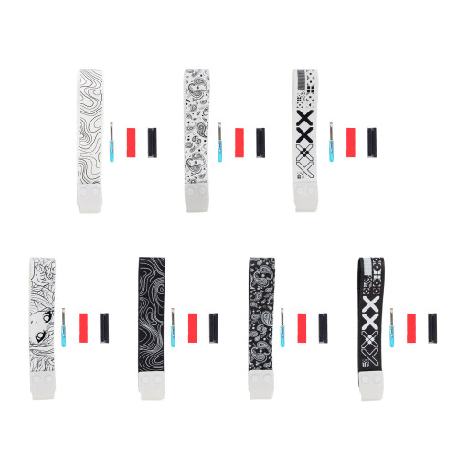 Ergonomic Keyboards Strap With Ergonomic-White print set 1