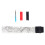 Sangle de clavier ergonomique Wooting Fire68 corde-Contour blanc 1