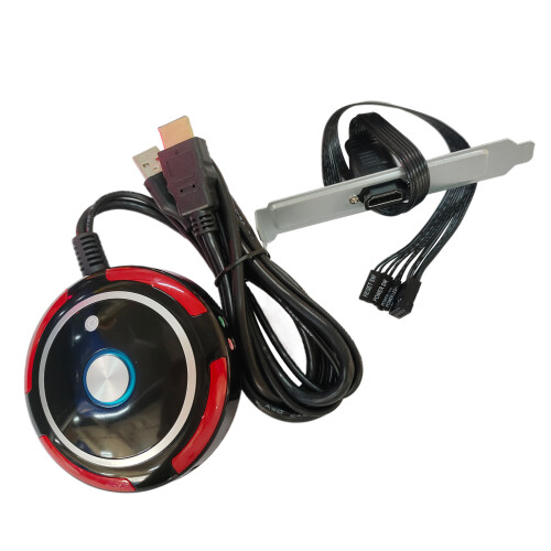 Computer Desktop Power Switches with Two USB and Audios Port for