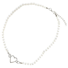 Love Beaded Necklace Choker Necklace for Girls Heart Necklace Beaded Necklace