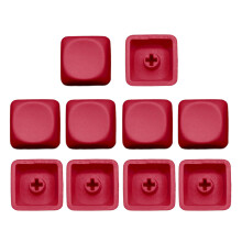 10 Stuks PBT Blank DIY Keycap Mechanische Toetsenborden 1U-Rood