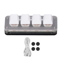Gaming Keyboard With RGB Light, Mini Mechanical Keyboard Featuring Programmable Keys And Customizable Shortcut Keys, Type C To USB Interface