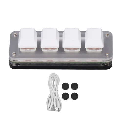 Gaming Keyboard With RGB Light, Mini Mechanical Keyboard Featuring Programmable Keys And Customizable Shortcut Keys, Type C To USB Interface