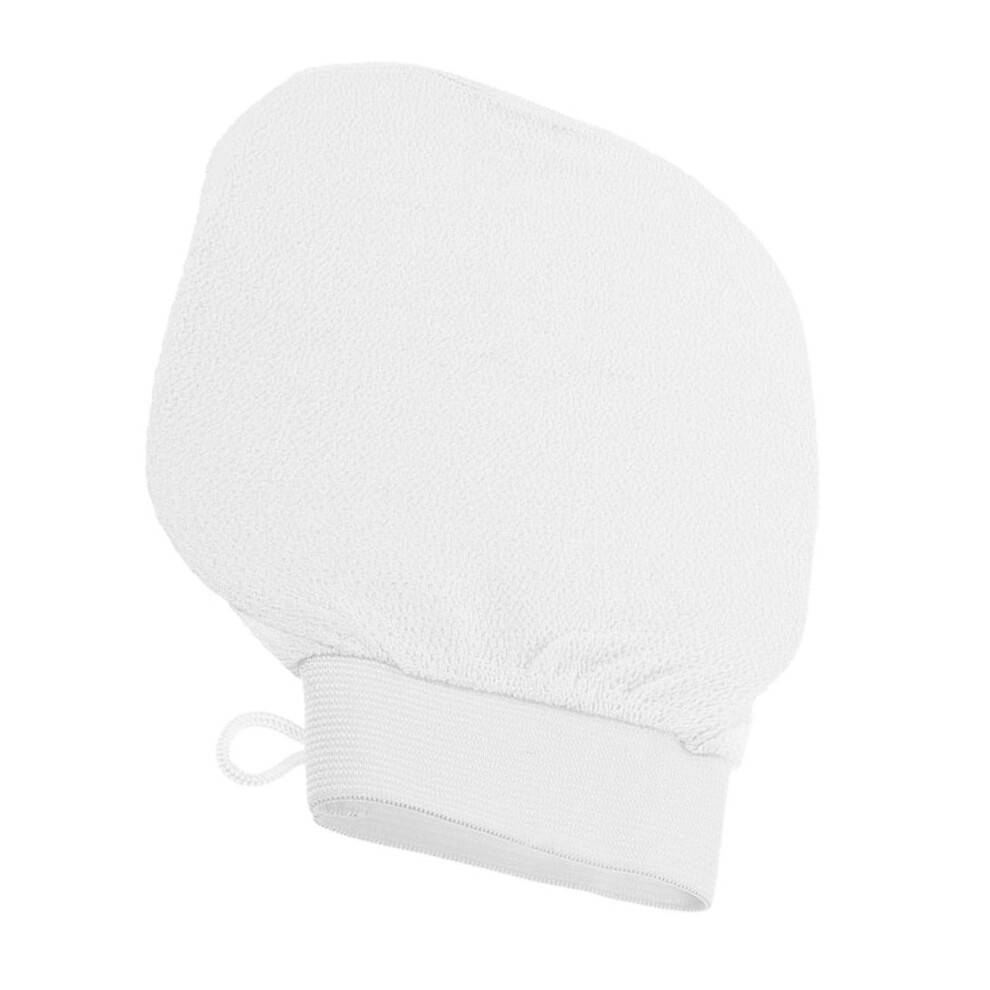 White Exfoliating Shower Glove Reusable Gentle Removal Of Dead Skin For Sensitive Skin For Exfoliation And Skin Care In Bathroom