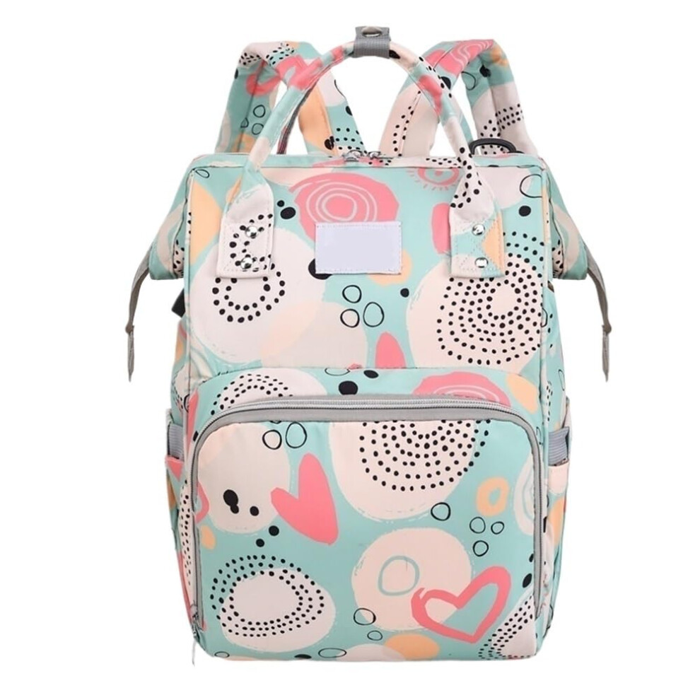 Diaper Bag Backpack, Multifunctional Mom Bag, Maternity Travel Backpack, Shoulder Mom Bag Green