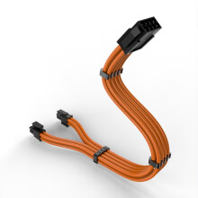 Messes Sleeve 8pin CPU Power Cable for PC- Orange
