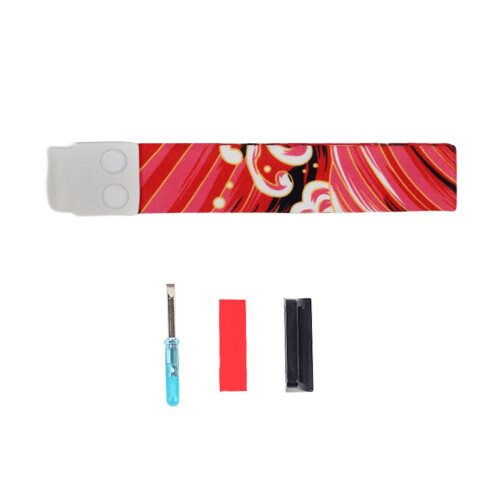Topographic Fabric Keyboard Lanyard Keyboard Strap-wave Red