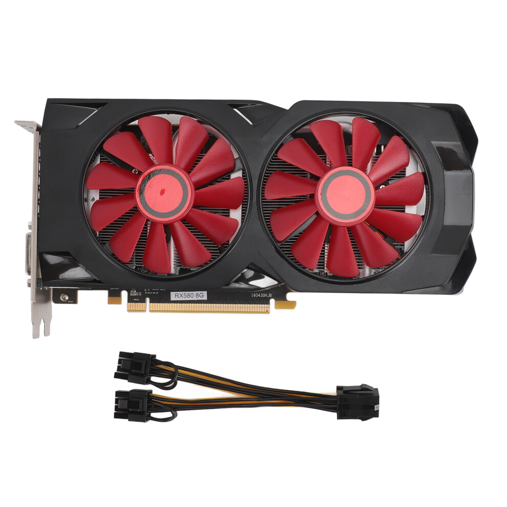 Spiel-Grafikkarte Rx580 8 Gb Gddr5 256 Bit, Leise, 7443665879933