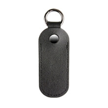 USB-Flash-Laufwerkshülle aus Mikrofaser-Leder.-Schwarz