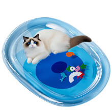 Water Mat for Cats ScratchResistant, Cooling Mat with Fish Design