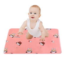 Kids Potty Training Pads Waterproof Toddler Diaper Pad For Bed Washable Pee Pad For Living Room Nursery Pink Princess