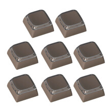 8 stuks XDA hoogte-achtergrondverlichting Keycaps-Koffie kleur