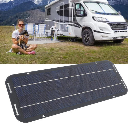 12V 5W Polysilizium Solar Panel Ladegerät für Motorrad, Wohnmobil, Boot