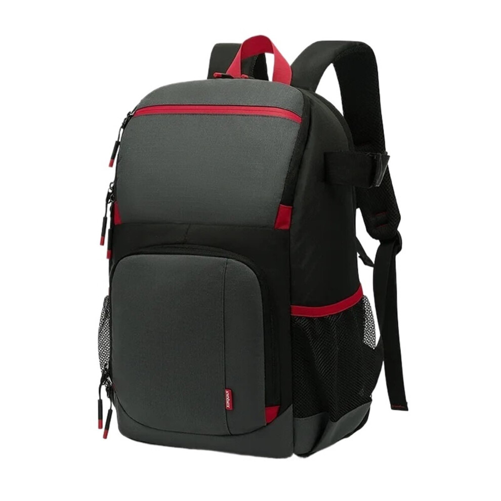 Camera Bag Largecapacity Waterproof Wearresistant Doubleshoulder Backpack 6068 Tripod Compatible Gray 9094768718247