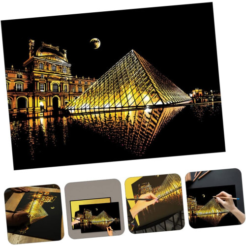 Creative Scratch Paper for Kids  
Practical Scratch Art Graffiti Paper for DIY 2