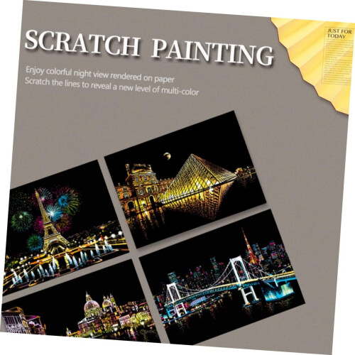 Creative Scratch Paper for Kids  
Practical Scratch Art Graffiti Paper for DIY 1