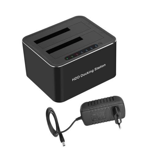 External Hard Disk Enclosure Double Bay USB3.0 5Gbps Supports
