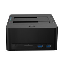 Efficient Double Bay SATA3.0 Hard Drive Docking Station for
