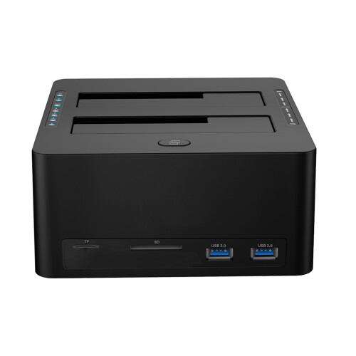 Efficient Double Bay SATA3.0 Hard Drive Docking Station for