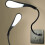 USB Touch LED Table Lamp Mini USB Light for Bedroom Study-White 3