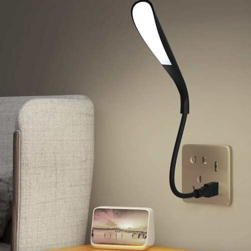 Verstelbare LED-bureaulamp met USB-voeding 5V voor-Wit 2