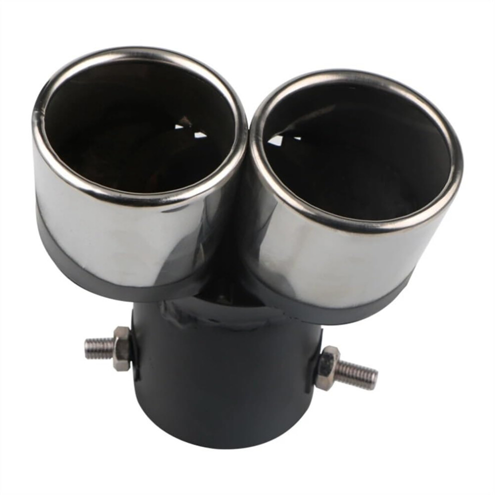 Car Exhaust Tail Stainless Steel Muffler Tip Dual Outlet Tail Pipe 2.5Inch Compatible Car Modification Parts 9426802280364