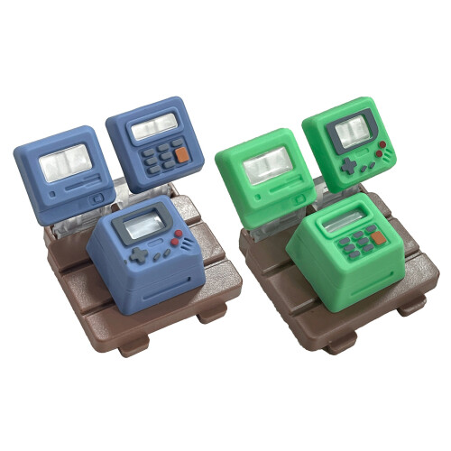 3 in 1 Retro Keycaps Translucent for Mechanical Keyboards-Blue 2