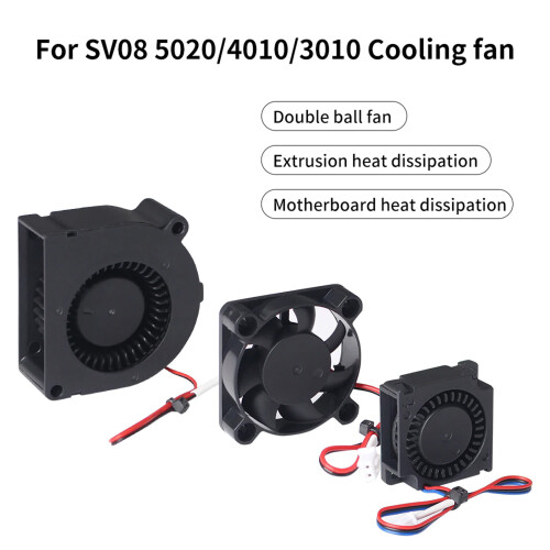 3D-printeraccessoires Moederbordventilatorkoeling met kabel-5020 1