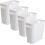 Slim Trash Can with Compact Design, Durable Plastic Garbage Bin for Easy Transportation, Thoughtfully Sized for Versatile Use in Small Spaces, White ( 7