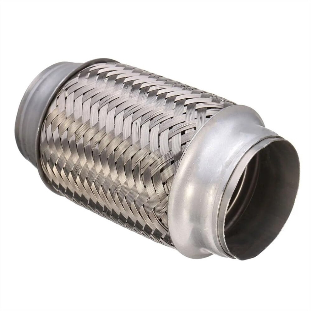 Car Exhaust Universal Telescopic Flexible Tube 63Mm X 150Mm Stainless Steel Braided Bellows Muffler Pipe Connector Welded 9412369084880