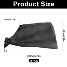 Leaf Blower Vacuum, Shoulder Bag for Garden Yard Clean Up, Oxford Cloth Replacement Leaf Bag for Uninterrupted Leaf Collection (Black, 17.3x23.6 Inche