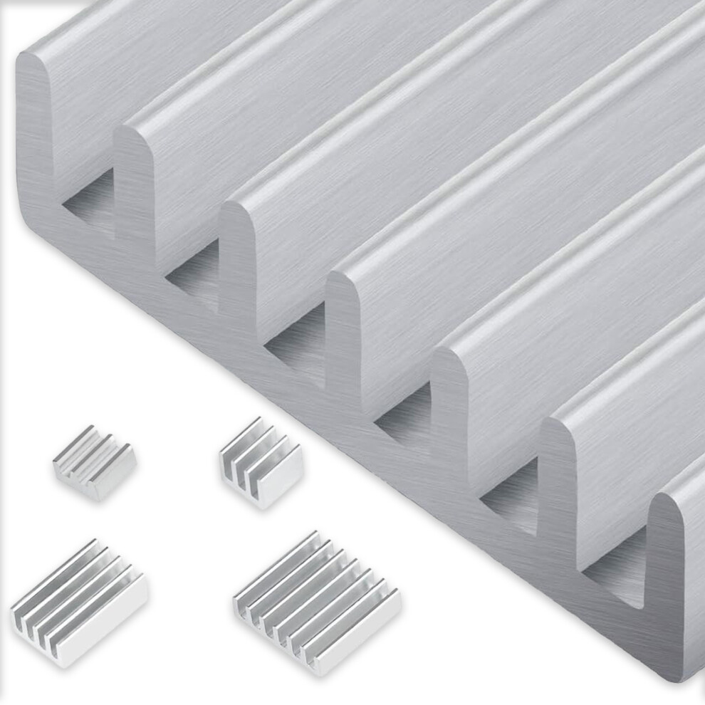 Effective Cooling Solution, Aluminum Heatsink For Electronics With Enhanced Heat Transfer, Maximized Surface Area For Improved Heat Dissipation, Hardw 9453559636946