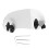 Easy to Install and Remove Motorcycle Windshield Upgrade, Windscreen Windshield Spoiler with Air Deflector Functionality, Adj Angle and Soft Rubber 2
