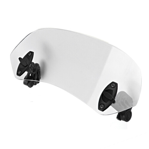 Easy to Install and Remove Motorcycle Windshield Upgrade, Windscreen Windshield Spoiler with Air Deflector Functionality, Adj Angle and Soft Rubber 2