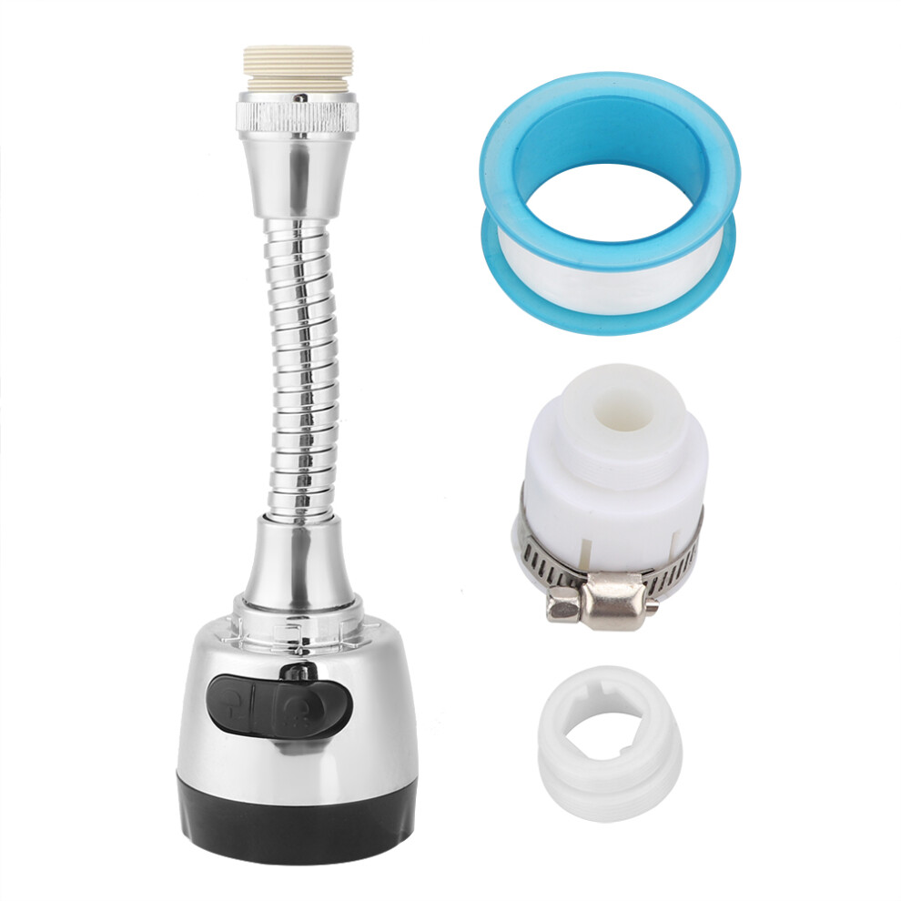 Flexible Design Faucet Extender, Stainless Steel Sprayer Nozzle Ensures 306 Degree Rotatable Convenience, Champagne Flow Effect Offers Enhanced 9138057319330