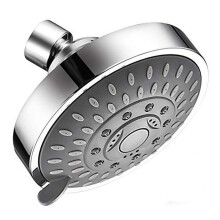 Bathroom Shower Head With Multiple Spray Modes Adjustable Brass Ball Joint High Pressure Water Flow Easy Tool Free Installation For All Households