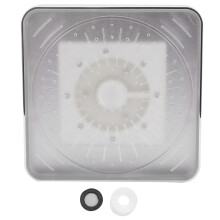 Robuste ABS-Konstruktion, einfache Installation, farbwechselnder LED-Duschkopf, wasserbetriebene LED-Beleuchtung, Regenduscherlebnis fürs Badezimmer