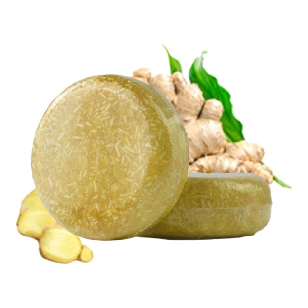 Ginger Shampoo Bar 60g for Hair Growth and Loss Prevention, Handmade Silicone  Cleansing Soap