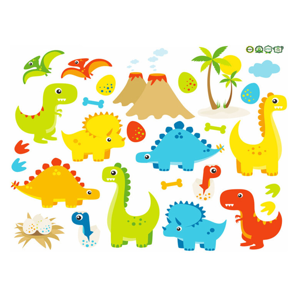 Dinosaurs Decals, Inspiring Children's Rooms: Boho Dinosaur Wall Decals & Easy-to-Apply Art Decor