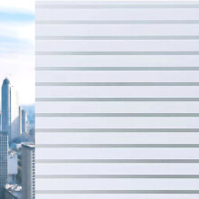 Decorative Window Film for Home, Non-Adhesive Privacy Window Film Frosted Glass Film Static Cling for Bathroom Shower Office Glass Door (17.5X78.7Inch