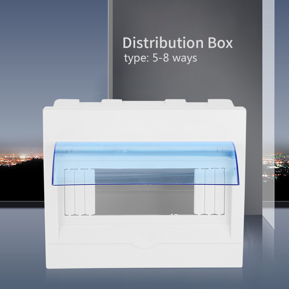 Power Distribution Box, Plastic Junction Box Transparent Cover For Circuit Breaker Indoor On The Wall, Wall-Mounted Electrical Enclosure With Easy To 9128293332286