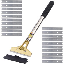 Scheermeskrabber, multifunctioneel, robuust reinigingsgereedschap met verlengd metalen blad voor efficiënte oppervlaktereiniging, ergonomische