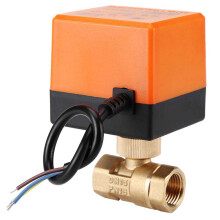 Válvula de bola de control de 3 cables para plomería inteligente, válvula de bola eléctrica motorizada con flujo ajustable, válvula de bola de