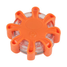 Kit di razzi di emergenza per soccorso stradale, disco di sicurezza stradale con 8 luci LED e base magnetica, razzi stradali a LED con modalità SOS