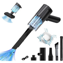 Multifunctional Attachments Portable Vacuum Cleaner, Handheld Vacuum with Powerful Suction 9000Pa, Cordless Rechargeable for Car and Home Use,