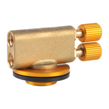 Adjustable Fire Control Valve for Camping Stoves, Gas Inflation Valve with Easy Installation and Metal Construction, Universal Connector for Outdoor